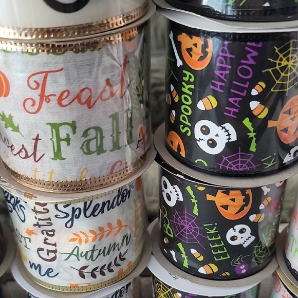 Fall And Halloween Ribbon Set - Multicolor - Picture 9 of 11